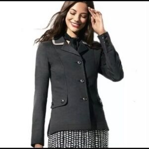 Cabi #3030 Womens Charcoal Gray Blazer Jacket Sz S